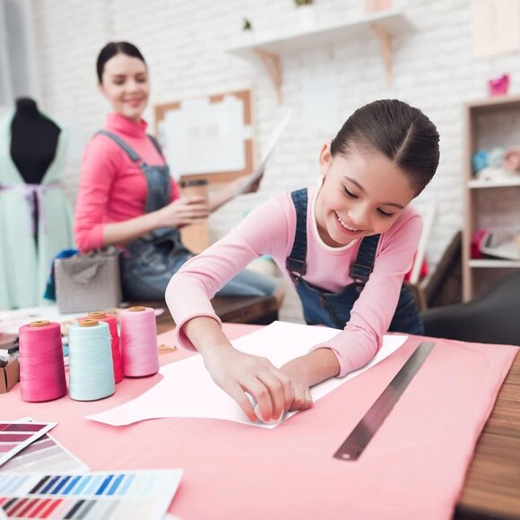 White Cotton Fabric 59x2 Yards Quilting Sewing Material for DIY Crafting - Picture 6 of 7